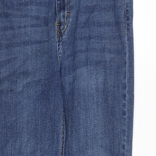 Dont think twice Womens Blue Cotton Skinny Jeans Size 12 Slim Zip