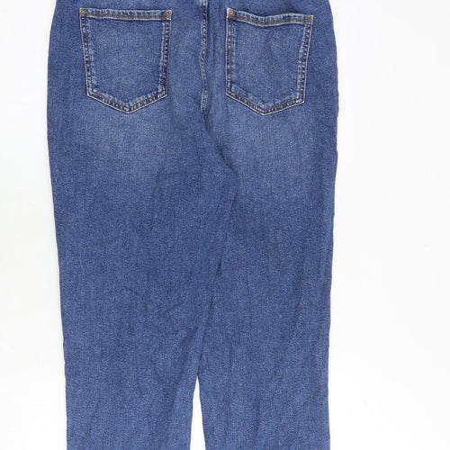 ASOS Womens Blue Cotton Tapered Jeans Size 32 in L32 in Regular Zip