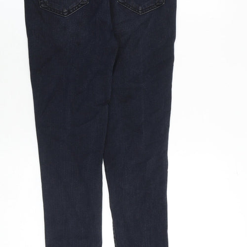 NEXT Womens Blue Cotton Skinny Jeans Size 10 Slim Zip