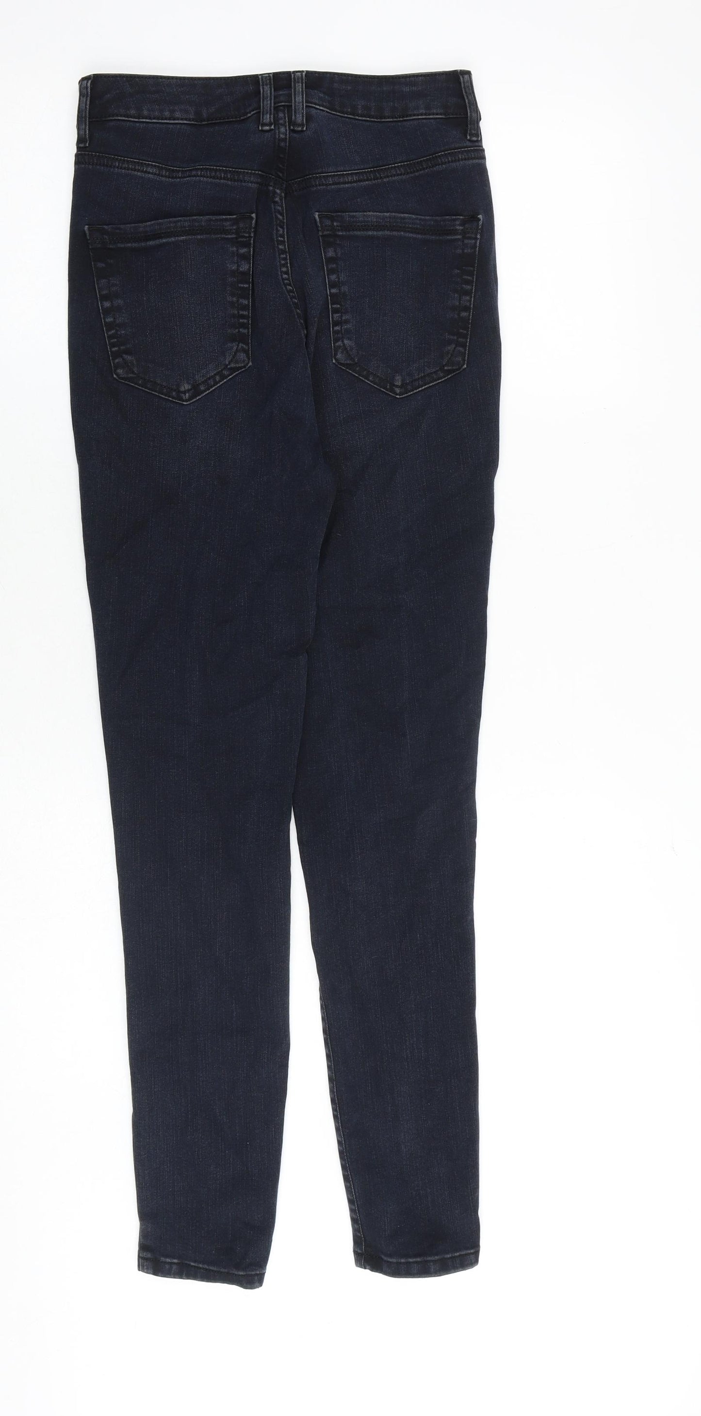 NEXT Womens Blue Cotton Skinny Jeans Size 10 Slim Zip