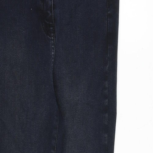NEXT Womens Blue Cotton Skinny Jeans Size 10 Slim Zip