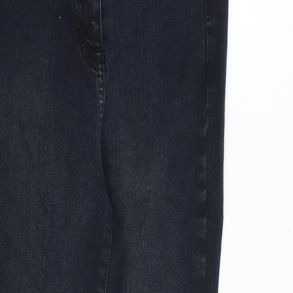 NEXT Womens Blue Cotton Skinny Jeans Size 10 Slim Zip