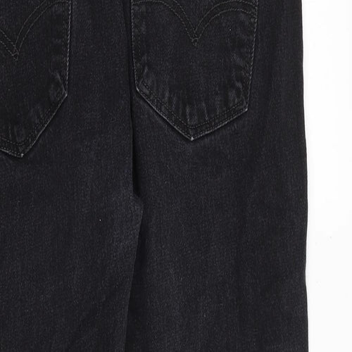 Levi's Mens Black Cotton Straight Jeans Size 34 in Regular Zip