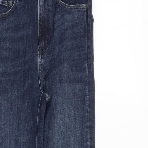 H&M Womens Blue Cotton Skinny Jeans Size 28 in L30 in Slim Zip