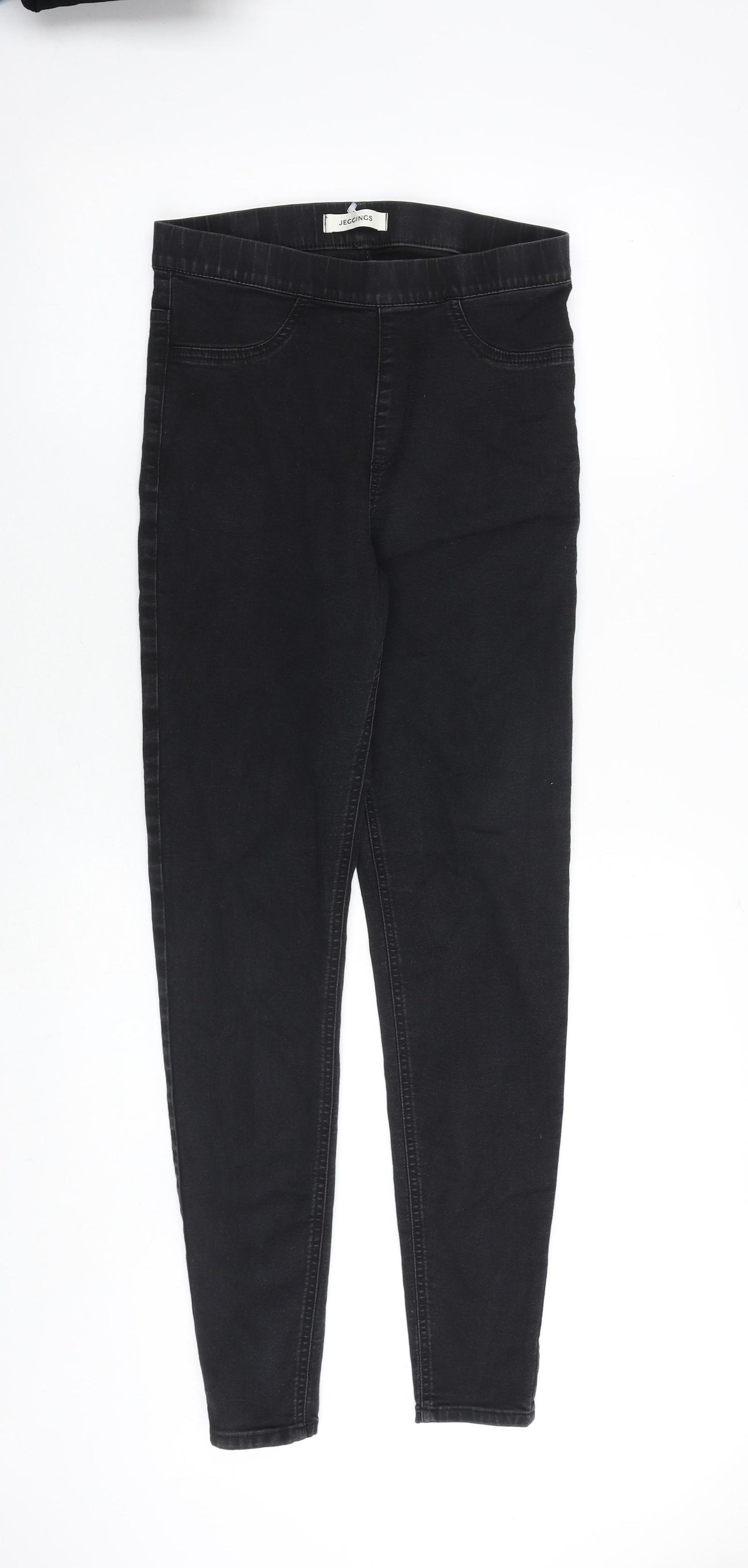 Marks and Spencer Womens Black Cotton Jegging Jeans Size 10 Regular