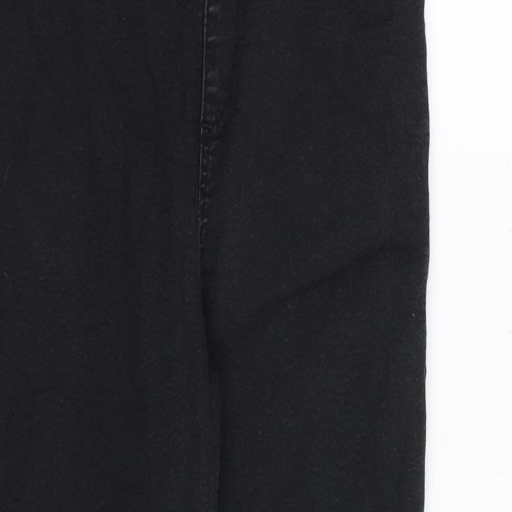 Marks and Spencer Womens Black Cotton Jegging Jeans Size 10 Regular