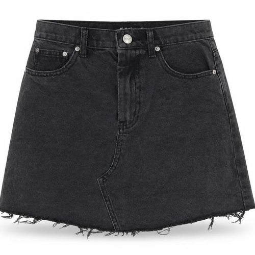 Sportsgirl Womens Grey Cotton A-Line Skirt Size 10 Zip