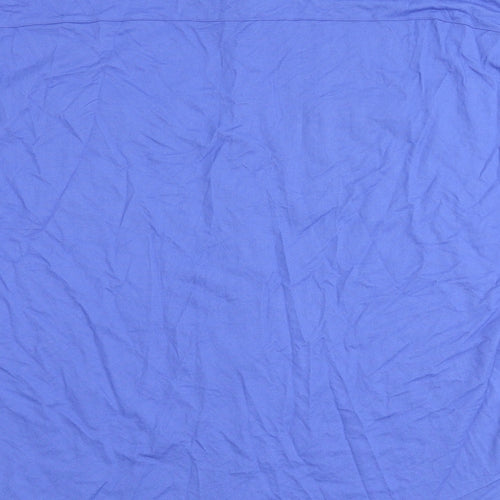 Marks and Spencer Womens Blue Viscose Basic Button-Up Size 22 Collared