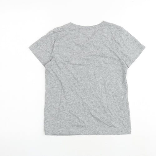 Levi's Boys Grey 100% Cotton Basic T-Shirt Size 6 Years Round Neck Pullover
