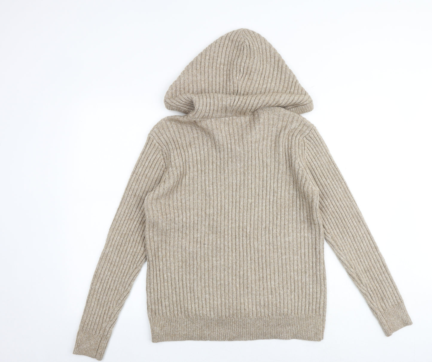 Marks and Spencer Womens Brown Round Neck Polyester Pullover Jumper Size M