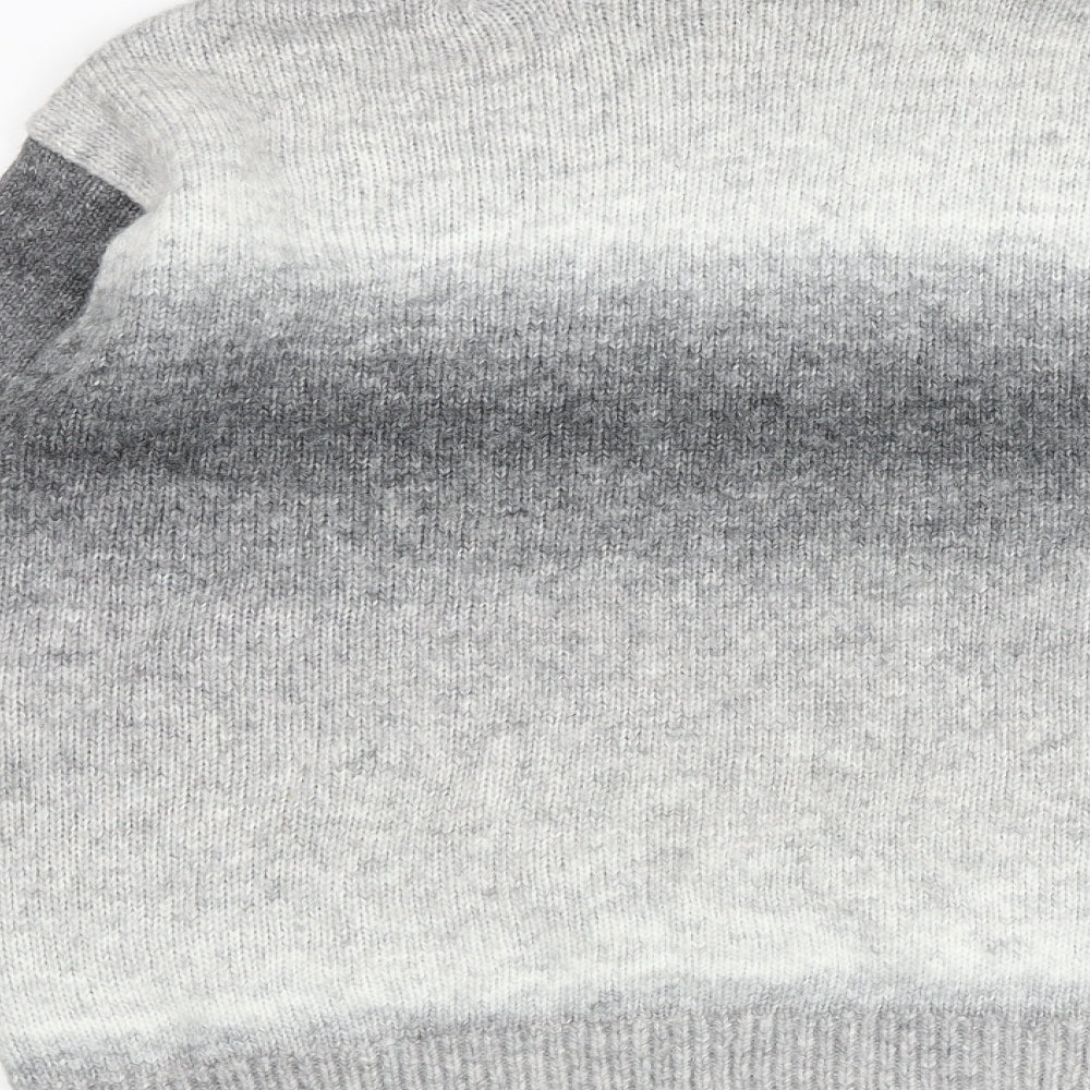 Marks and Spencer Womens Grey Roll Neck Acrylic Pullover Jumper Size L