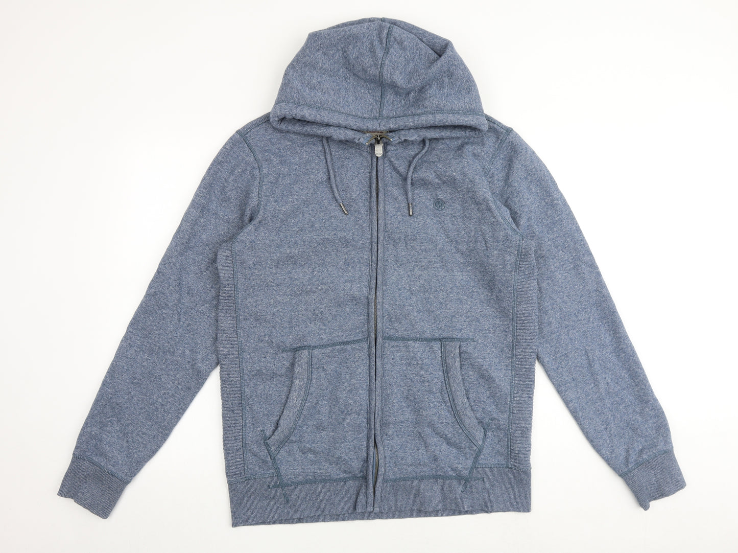 Fat Face Mens Blue Polyester Full Zip Hoodie Size L