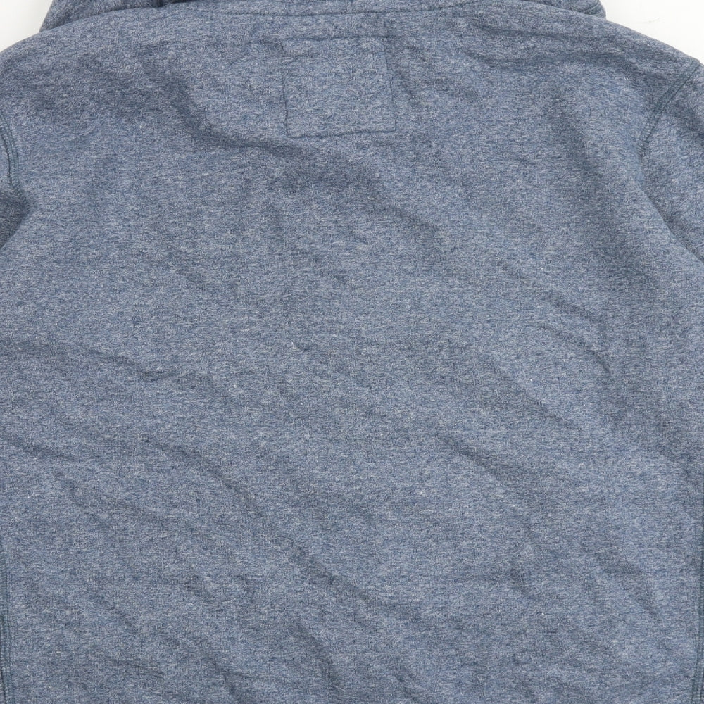 Fat Face Mens Blue Polyester Full Zip Hoodie Size L