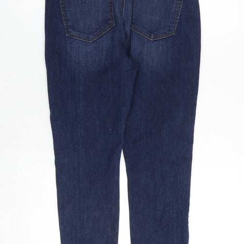 LOFT Womens Blue Cotton Skinny Jeans Size 6 Regular Zip