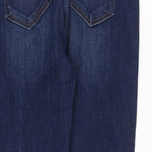 LOFT Womens Blue Cotton Skinny Jeans Size 6 Regular Zip
