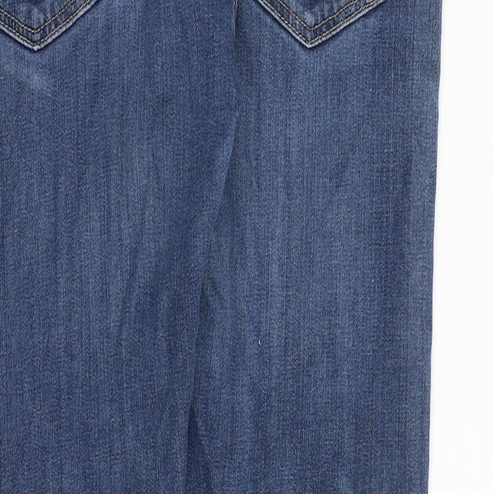 Levis Mens Blue Cotton Straight Jeans Size 33 in Regular Zip