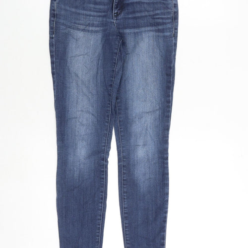 William Rast Womens Blue Cotton Skinny Jeans Size 24 in Regular Zip
