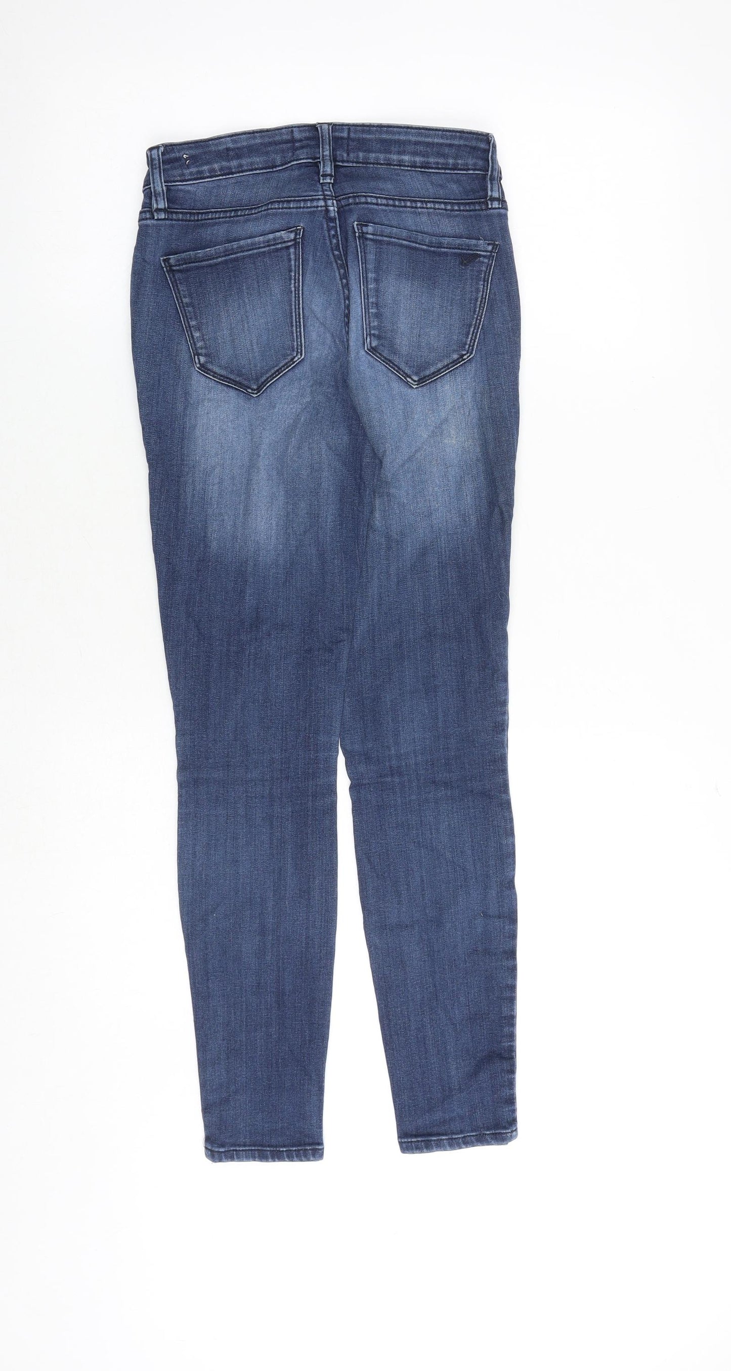 William Rast Womens Blue Cotton Skinny Jeans Size 24 in Regular Zip