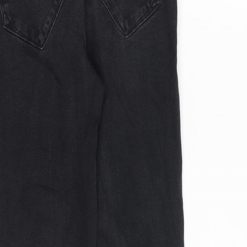 River Island Womens Black Cotton Skinny Jeans Size 8 Slim Zip