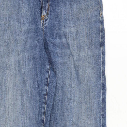 Baukjen Womens Blue Cotton Straight Jeans Size 27 in Regular Zip