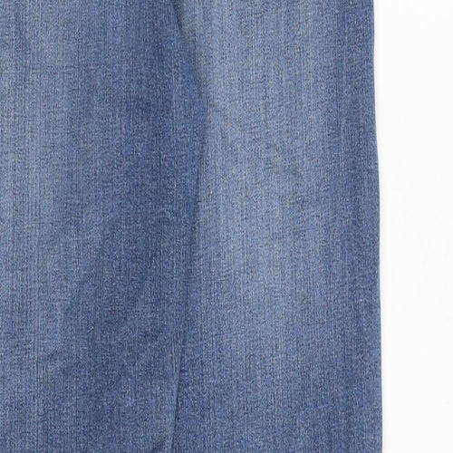 Baukjen Womens Blue Cotton Straight Jeans Size 27 in Regular Zip