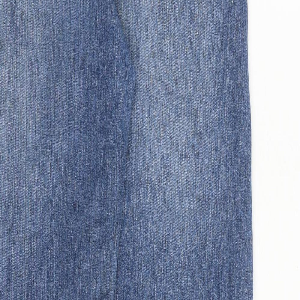 Baukjen Womens Blue Cotton Straight Jeans Size 27 in Regular Zip