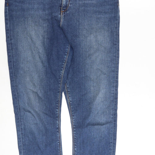 ASOS Womens Blue Cotton Skinny Jeans Size 32 in L32 in Slim Zip