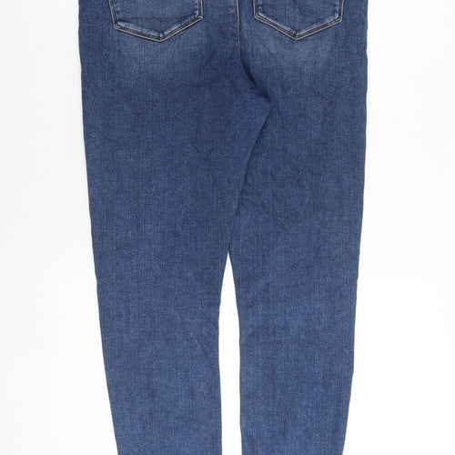 ASOS Womens Blue Cotton Skinny Jeans Size 32 in L32 in Slim Zip