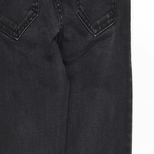 New Look Womens Grey Cotton Skinny Jeans Size 8 Slim Zip