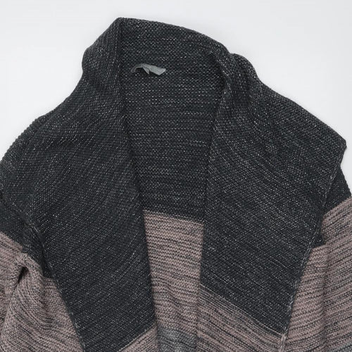 NEXT Womens Grey V-Neck Acrylic Cardigan Jumper Size L
