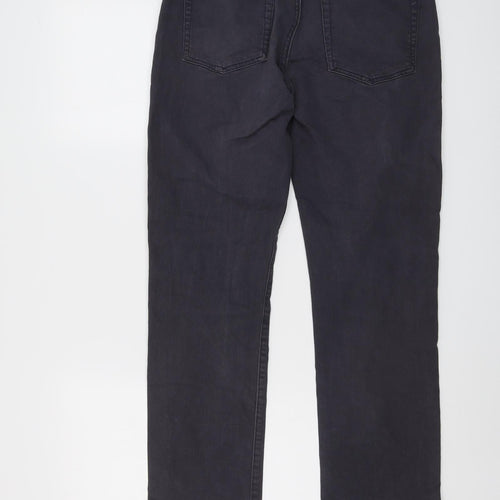 Gap Mens Grey Cotton Straight Jeans Size 28 in L30 in Regular Button