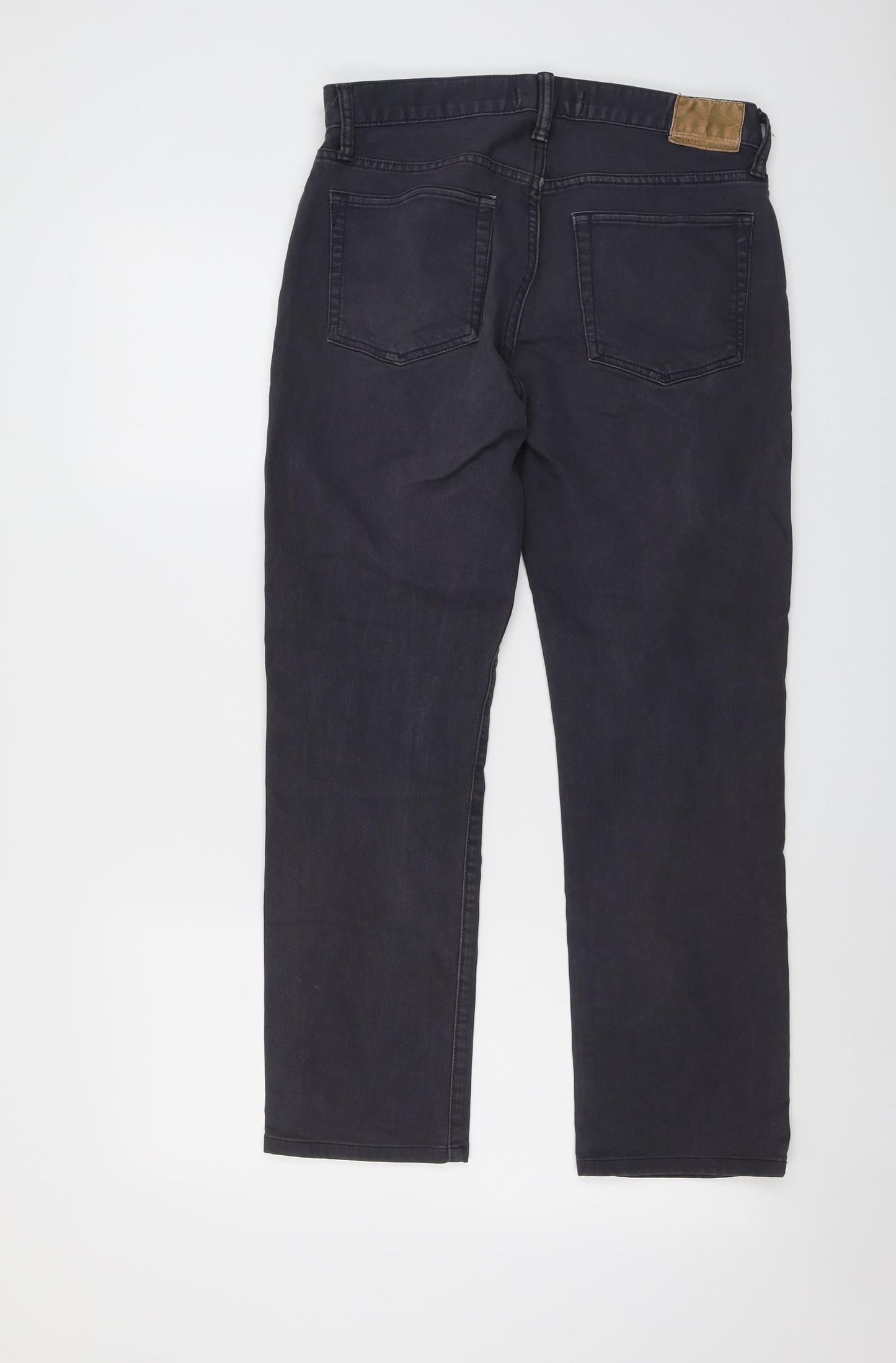 Gap Mens Grey Cotton Straight Jeans Size 28 in L30 in Regular Button