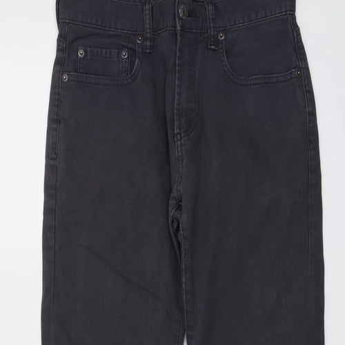 Gap Mens Grey Cotton Straight Jeans Size 28 in L30 in Regular Button