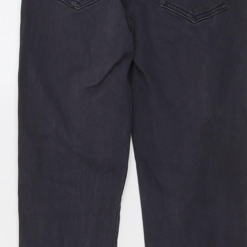 Gap Mens Grey Cotton Straight Jeans Size 28 in L30 in Regular Button