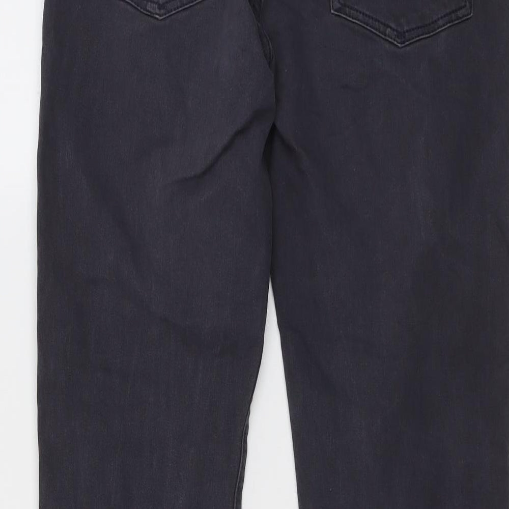 Gap Mens Grey Cotton Straight Jeans Size 28 in L30 in Regular Button