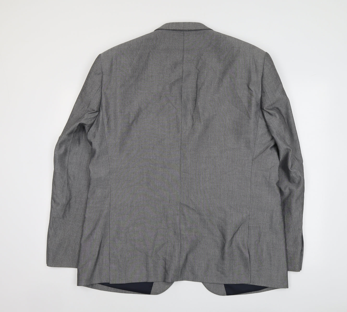 NEXT Mens Grey Polyester Jacket Suit Jacket Size 46 Regular