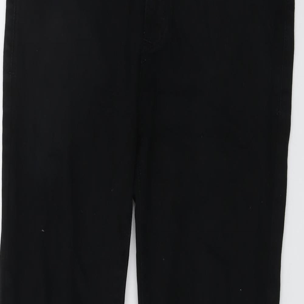 River Island Mens Black Cotton Skinny Jeans Size 30 in L30 in Regular Button