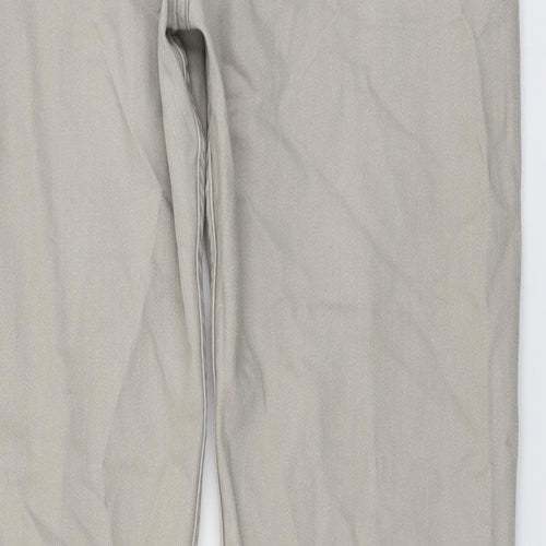 Blue Harbour Womens Beige Cotton Straight Jeans Size 36 in L31 in Regular Button