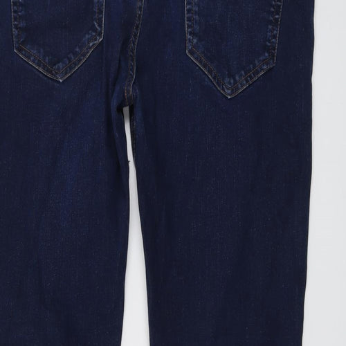 NEXT Mens Blue Cotton Straight Jeans Size 36 in L30 in Regular Button