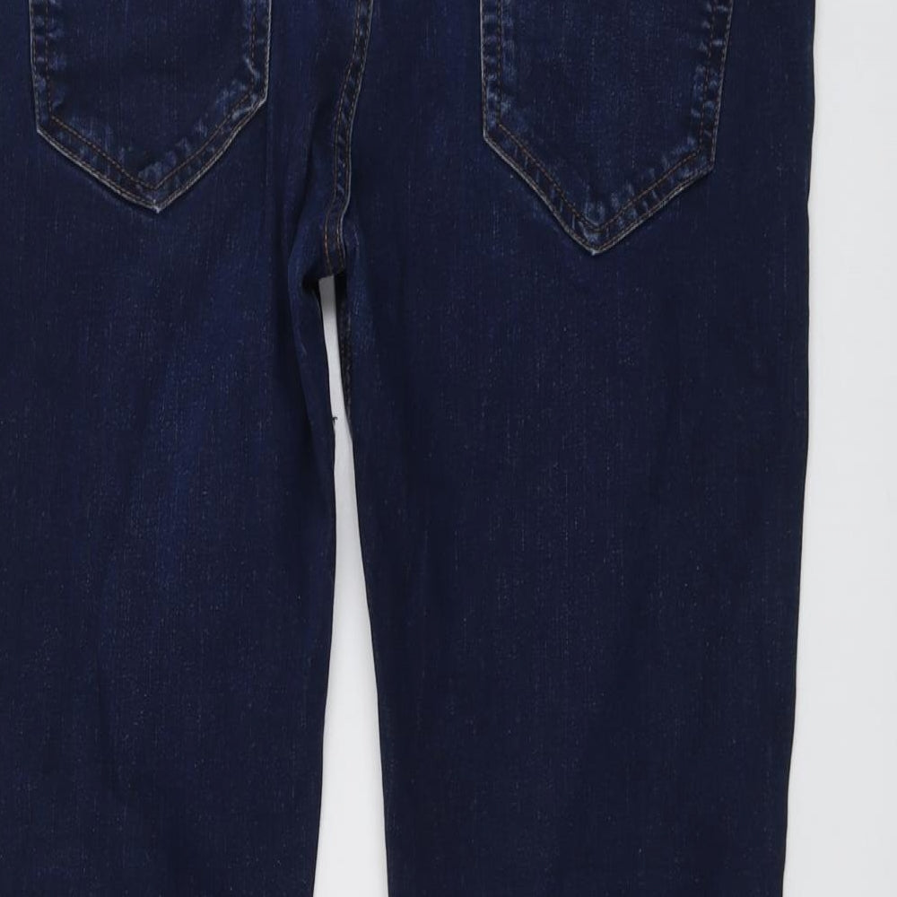 NEXT Mens Blue Cotton Straight Jeans Size 36 in L30 in Regular Button