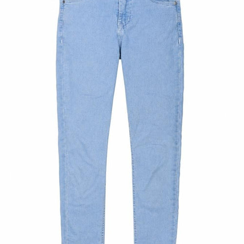 PRETTYLITTLETHING Womens Blue Cotton Skinny Jeans Size 6 L29 in Regular Button