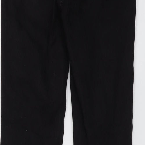New Look Womens Black Cotton Bootcut Jeans Size 10 L30 in Regular Button