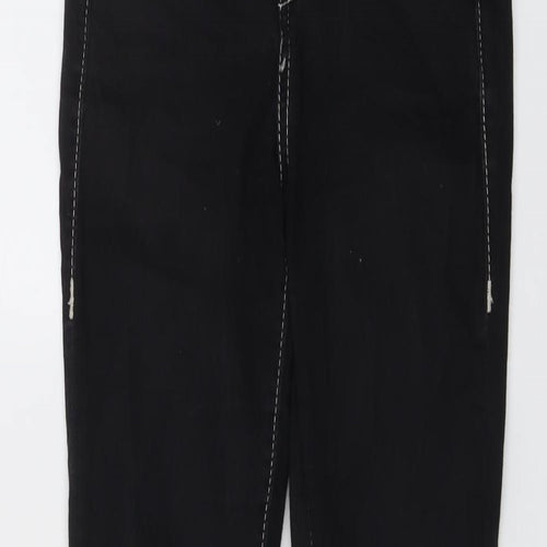True Religion Womens Black Cotton Skinny Jeans Size 25 in L26 in Regular Button