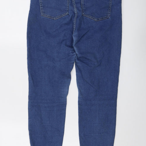 365 Denim Womens Blue Cotton Skinny Jeans Size 14 L25 in Regular Button