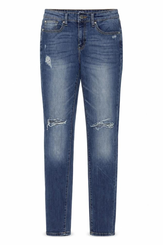 Gap Womens Blue Cotton Skinny Jeans Size 6 L29 in Regular Button