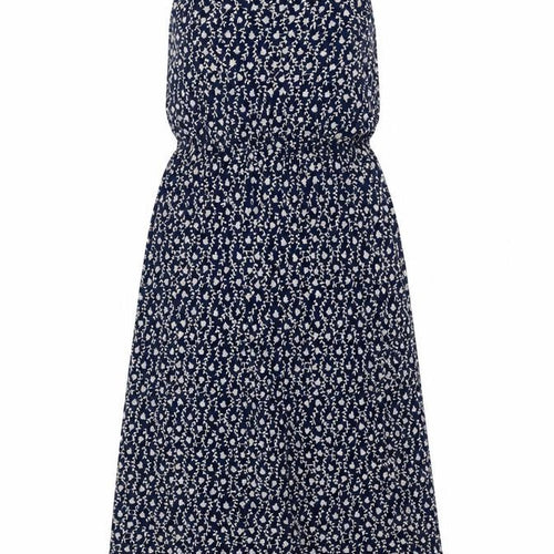 TEMT Womens Blue Floral Viscose Tank Dress Size S Round Neck Pullover