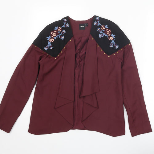 ASOS Womens Purple Jacket Blazer Size 6 - Waterfall