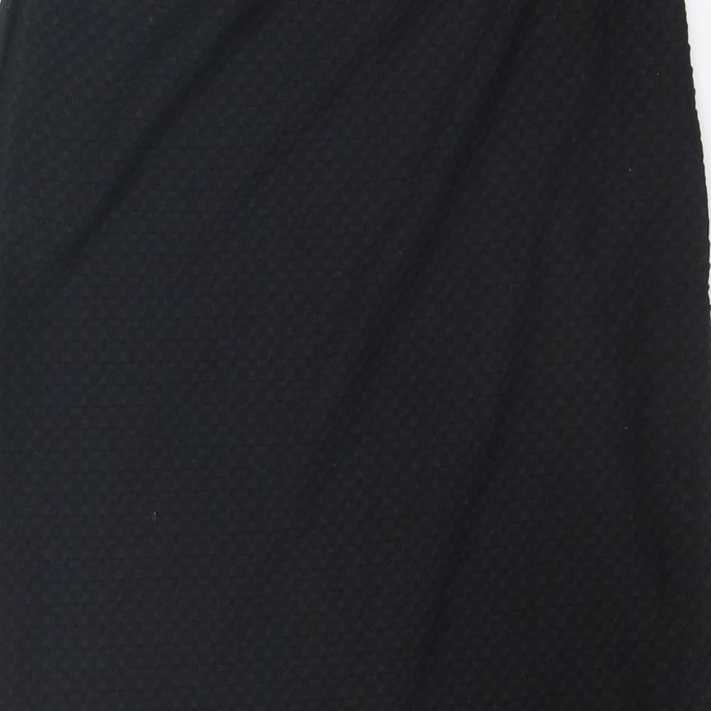 Select Womens Black Geometric Polyester Straight & Pencil Skirt Size 12