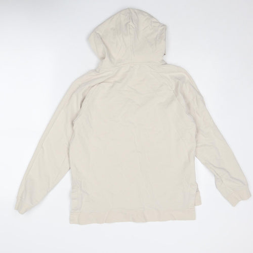 John Lewis Womens Beige Cotton Pullover Hoodie Size S Pullover - Take It Easy