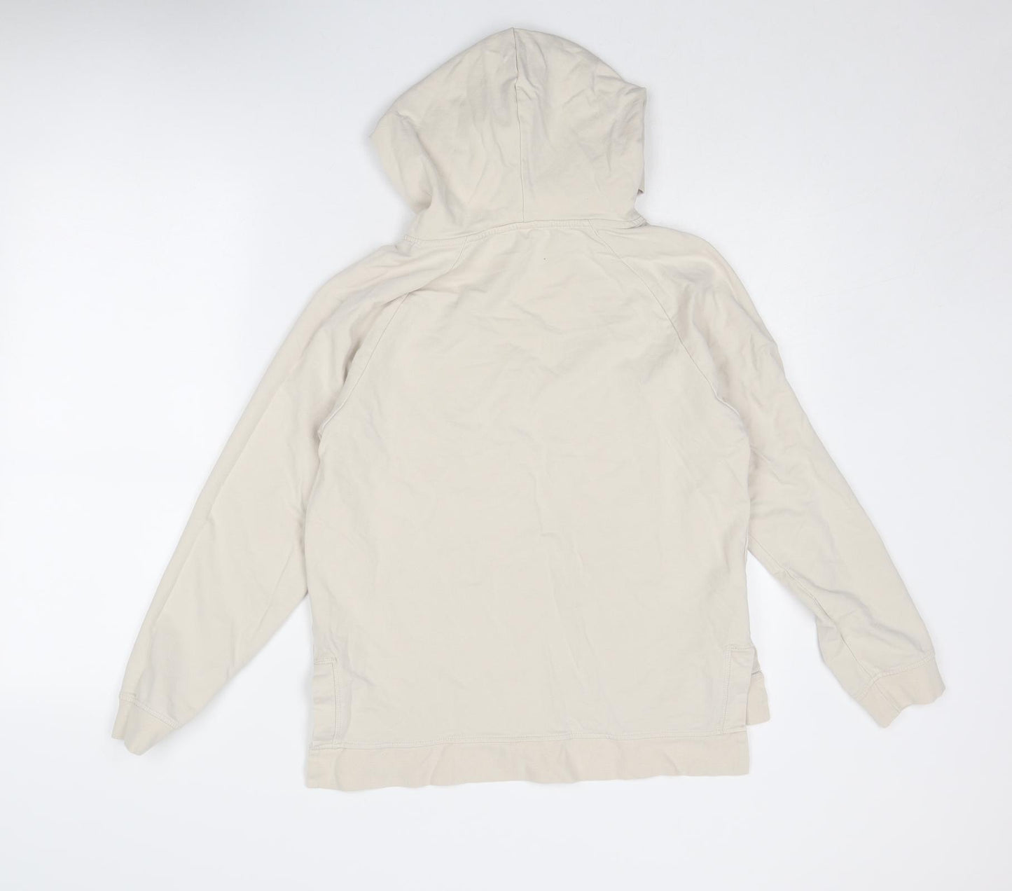 John Lewis Womens Beige Cotton Pullover Hoodie Size S Pullover - Take It Easy